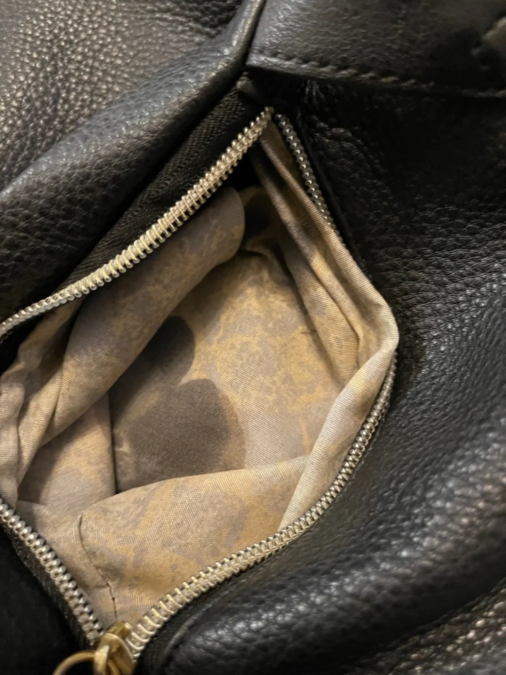 Elliott Lucca Black Pebbled Leather Slouchy Hobo Bag Braided Tassel Boho